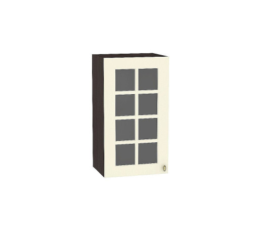 Шкаф верхний с 1-ой остекленной дверцей Прованс, цвет: Ваниль