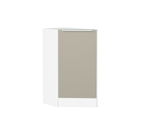 Шкаф нижний торцевой Фьюжн, цвет: Silky Grey