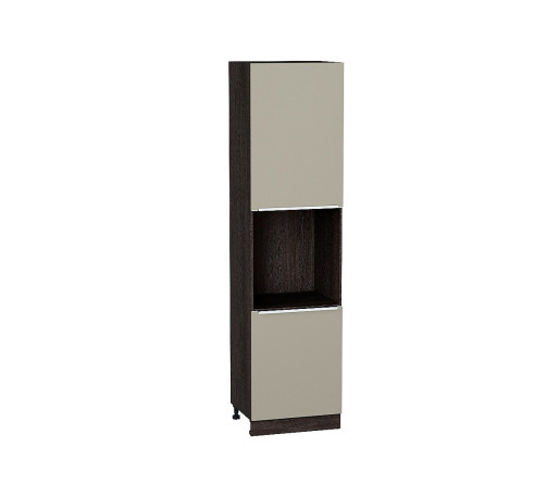 Шкаф пенал с 2-мя дверцами под технику Фьюжн, цвет: Silky Grey