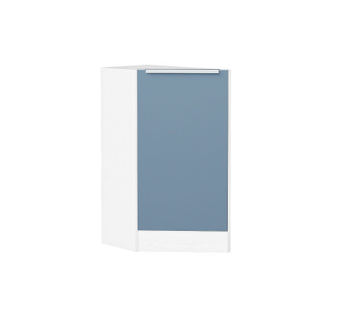 Шкаф нижний торцевой Фьюжн, цвет: Silky Blue