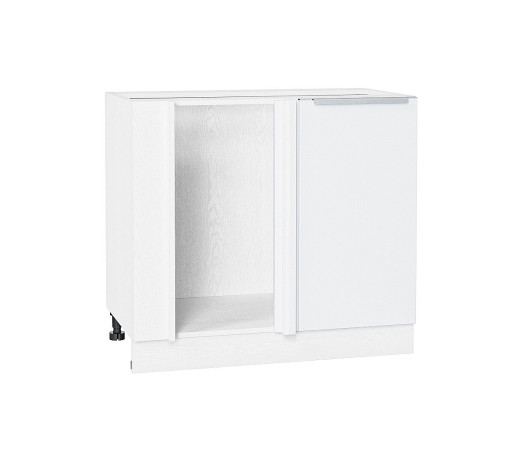 Шкаф нижний угловой Фьюжн, цвет: Silky White