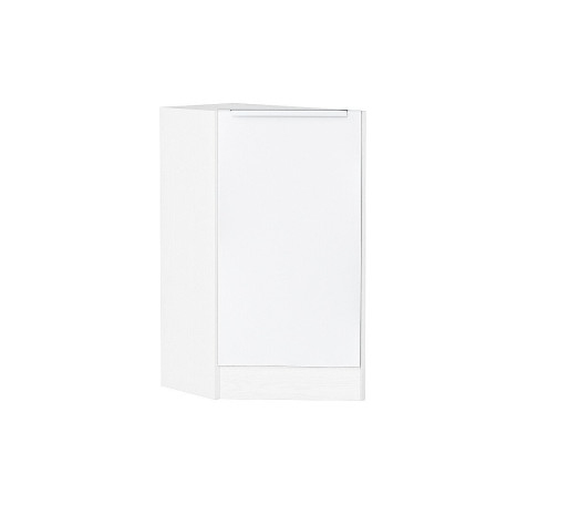 Шкаф нижний торцевой Фьюжн, цвет: Silky White