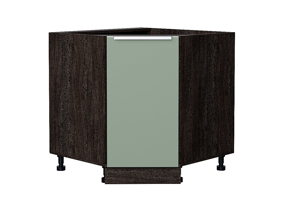 Шкаф нижний угловой (трапеция) Фьюжн, цвет: Silky Mint Шкаф нижний угловой (трапеция) Фьюжн, цвет: Silky Mint