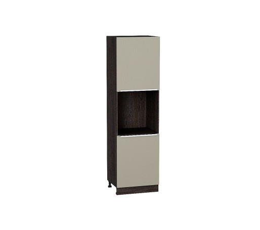 Шкаф пенал с 2-мя дверцами под технику Фьюжн, цвет: Silky Grey